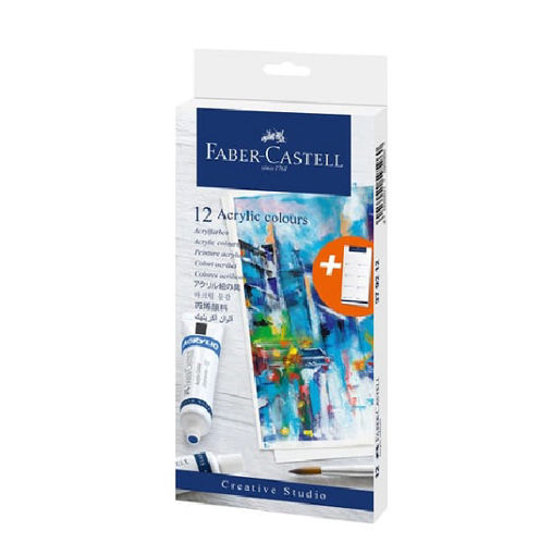 Picture of FABER CASTELL ACRYLIC PAINT TUBES BY 12